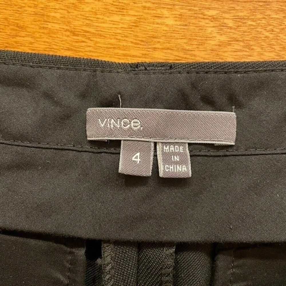 Vince Cropped Straight Trousers Pants Wool Blend V0344-20529